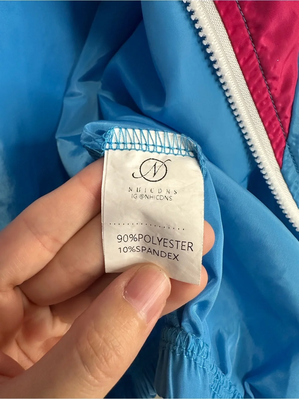 NHICDNS colorblock windbreaker